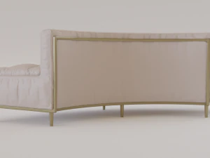 luxury circular seating modules pack lowpoly pbr 3D Model