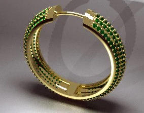 귀걸이 1 3D 프린트 모델 .c4d .max .obj .3ds .fbx .stl .blend 