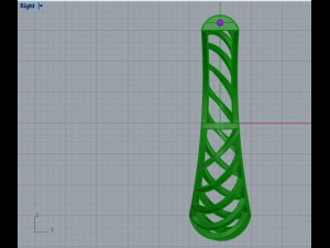 half hoop earring 1 3D Baskı Modeli