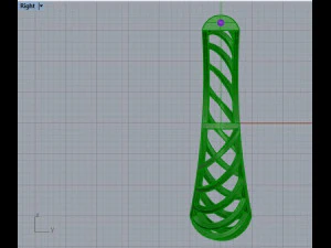 half hoop earring 1 3D Print Model