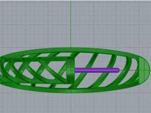 half hoop earring 1 3D Baskı Modeli