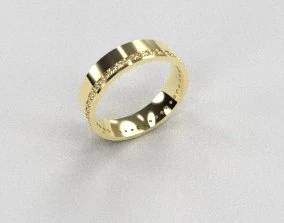 her wedding ring 1 3D Print Model .c4d .max .obj .3ds .fbx .stl .blend 