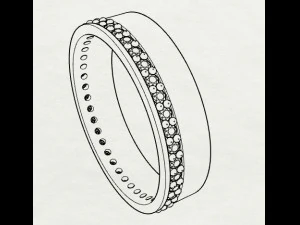 her wedding ring 1 3D Print Model
