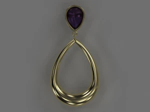 сережка 1 3D Принт Модель