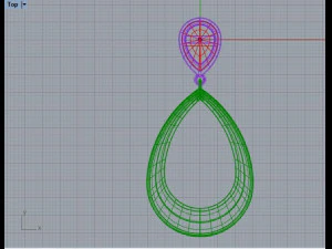 сережка 1 3D Принт Модель