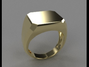 top square chamfered ring 3D 프린트 모델