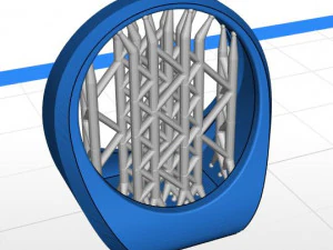 top square chamfered ring 3D Print Model