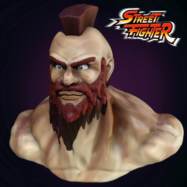 zangief 3D 模型 .c4d .max .obj .3ds .fbx .stl .blend