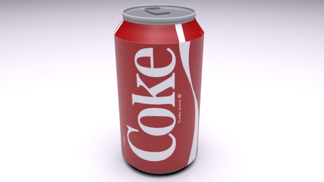 coca cola can 3D Model .c4d .max .obj .3ds .fbx .stl .blend 