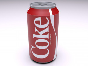 coca cola can 3D Model