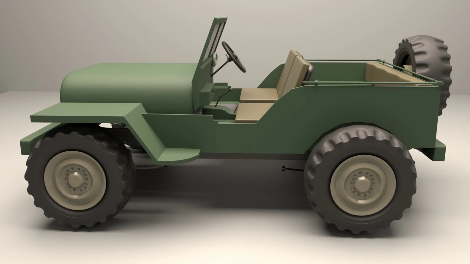 jeep car 3D Model .c4d .max .obj .3ds .fbx .stl .blend