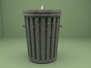 쓰레기통 3D 모델