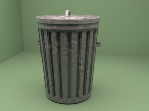 trash can 3D 模型