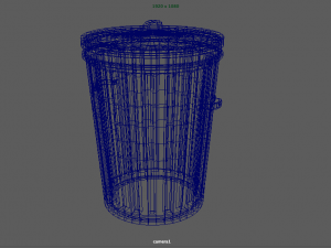 trash can 3D 模型