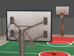 basketball court 3D Model