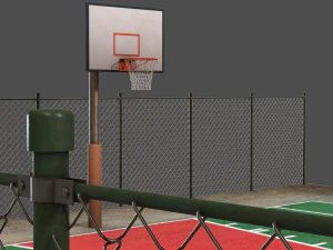basketbalveld 3D Model