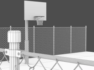 basketbalveld 3D Model