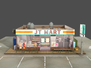 convenience store 3D Model
