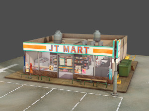 convenience store 3D Model