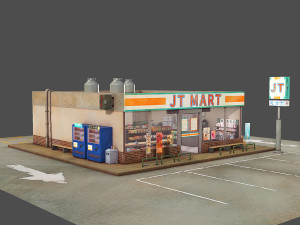 convenience store 3D Model