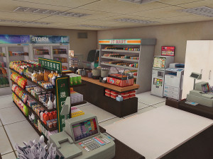 convenience store 3D Model