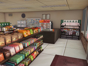 convenience store 3D Model