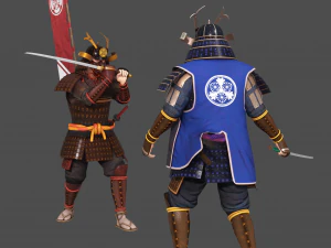 Samurai Character 3D Model