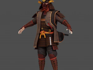 Samurai Character 3D Model