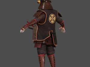 Samurai Character 3D Model