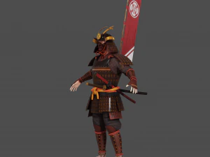 Samurai Character 3D Model