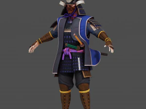Samurai Character 3D Model