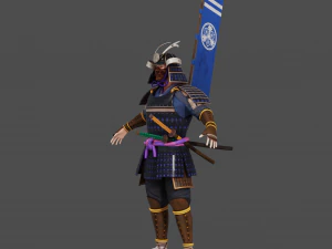 Samurai Character 3D Model