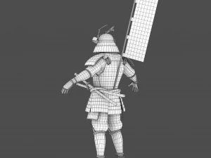 Samurai Character 3D Model