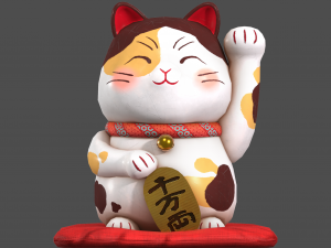 Lucky Cat 3D Model