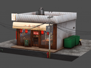 Izakaya Modelo 3D