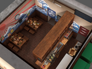 Izakaya Modelo 3D