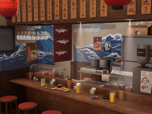 Izakaya Modelo 3D