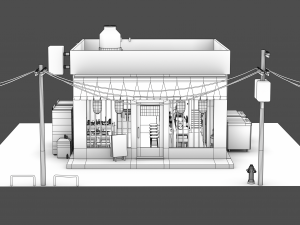 Izakaya Modelo 3D