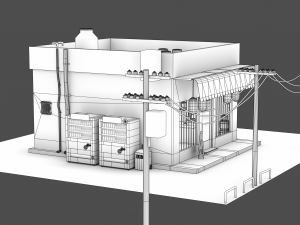 Izakaya Modelo 3D