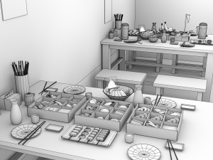 Izakaya Modelo 3D