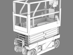 Aerial Work Vehicle 3D Model