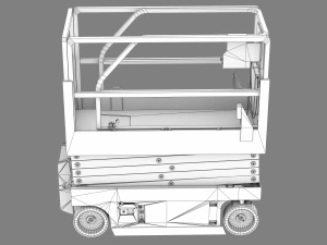 Aerial Work Vehicle 3D Model