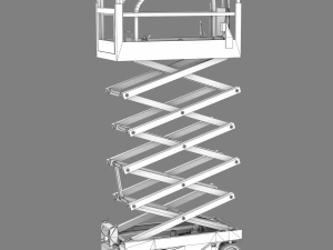 Aerial Work Vehicle 3D Model