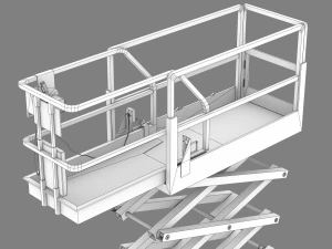 Aerial Work Vehicle 3D Model