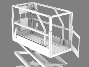 Aerial Work Vehicle 3D Model