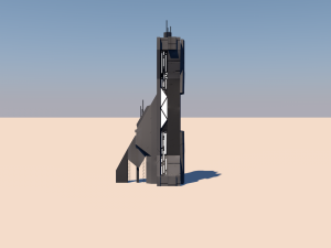 sci-fi tower 3D Model