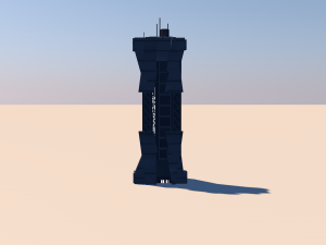 sci-fi tower Model 3D