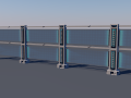 Sci-Fi Fence Modèle 3D