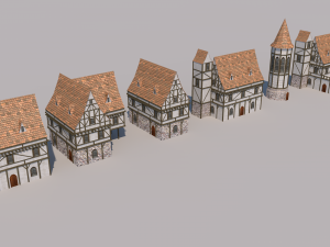 fantasy houses 3D Model