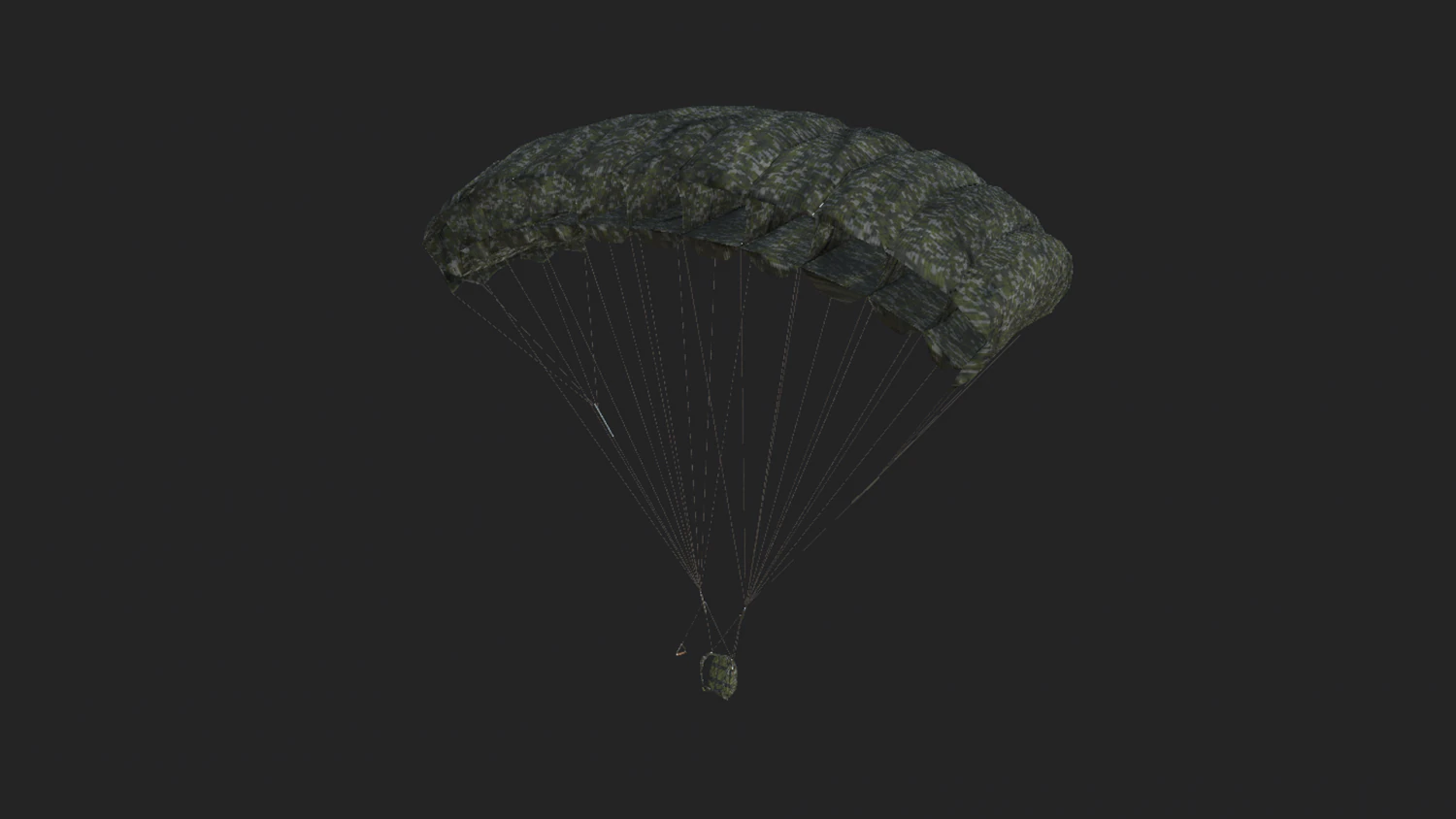 p&aacute;ra-quedas militar Modelo 3D .c4d .max .obj .3ds .fbx .stl .blend 